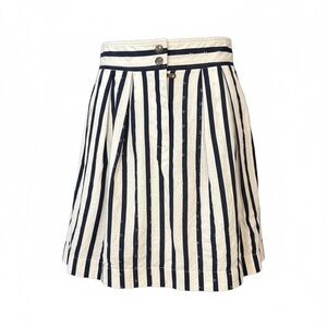 See by Chloe navy/white striped cotton eyelet skirt, size 2